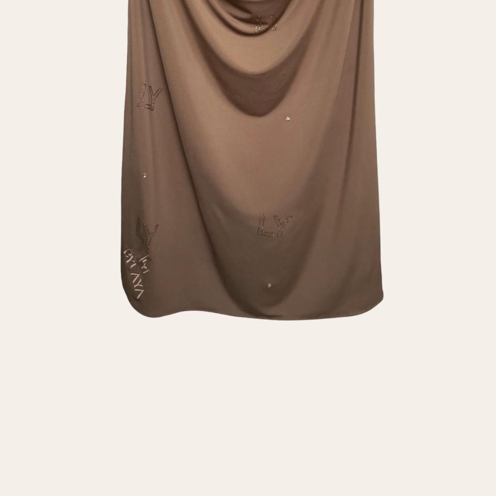 Hijab en jersey premium strass
