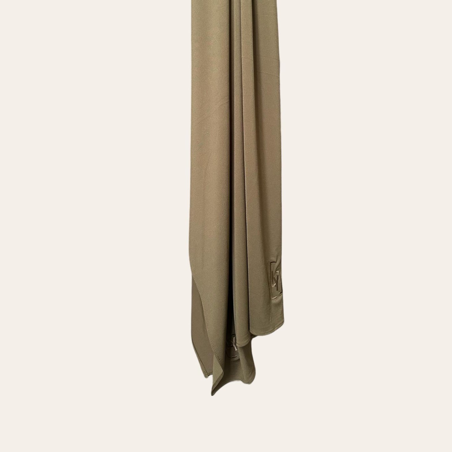 Hijab en jersey premium kaki