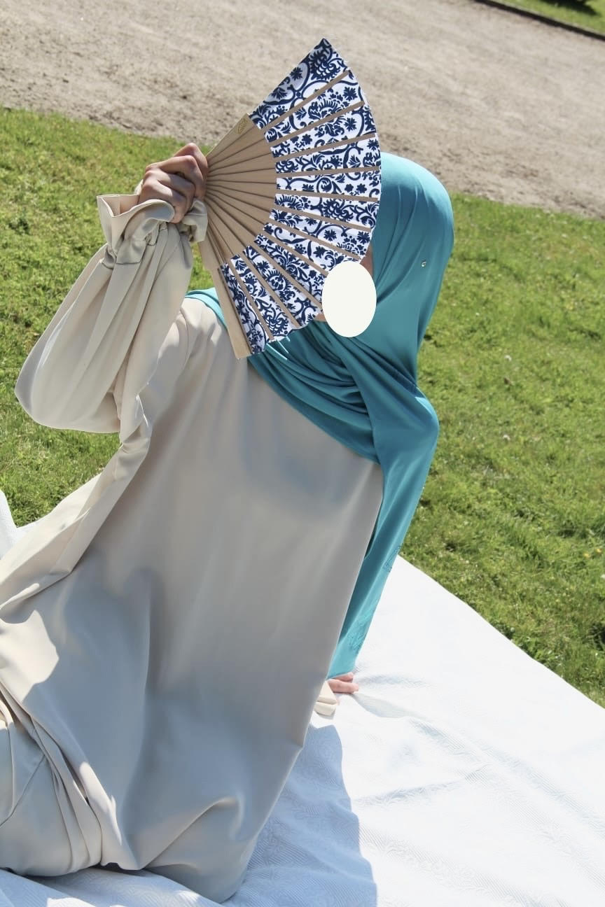 Hijab Jersey Premium strass Turquoise & Diamond